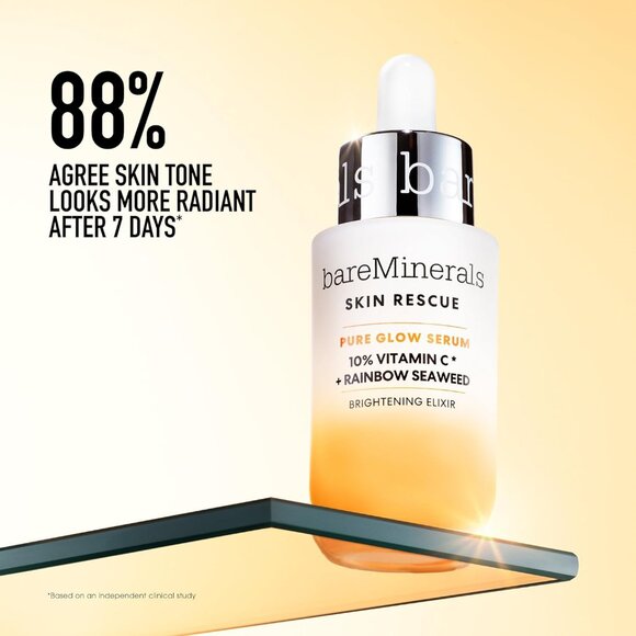 bareMinerals Skin Rescue Pure Glow Serum – 10% Vitamin C + Rainbow Seaweed - Picture 4 of 10